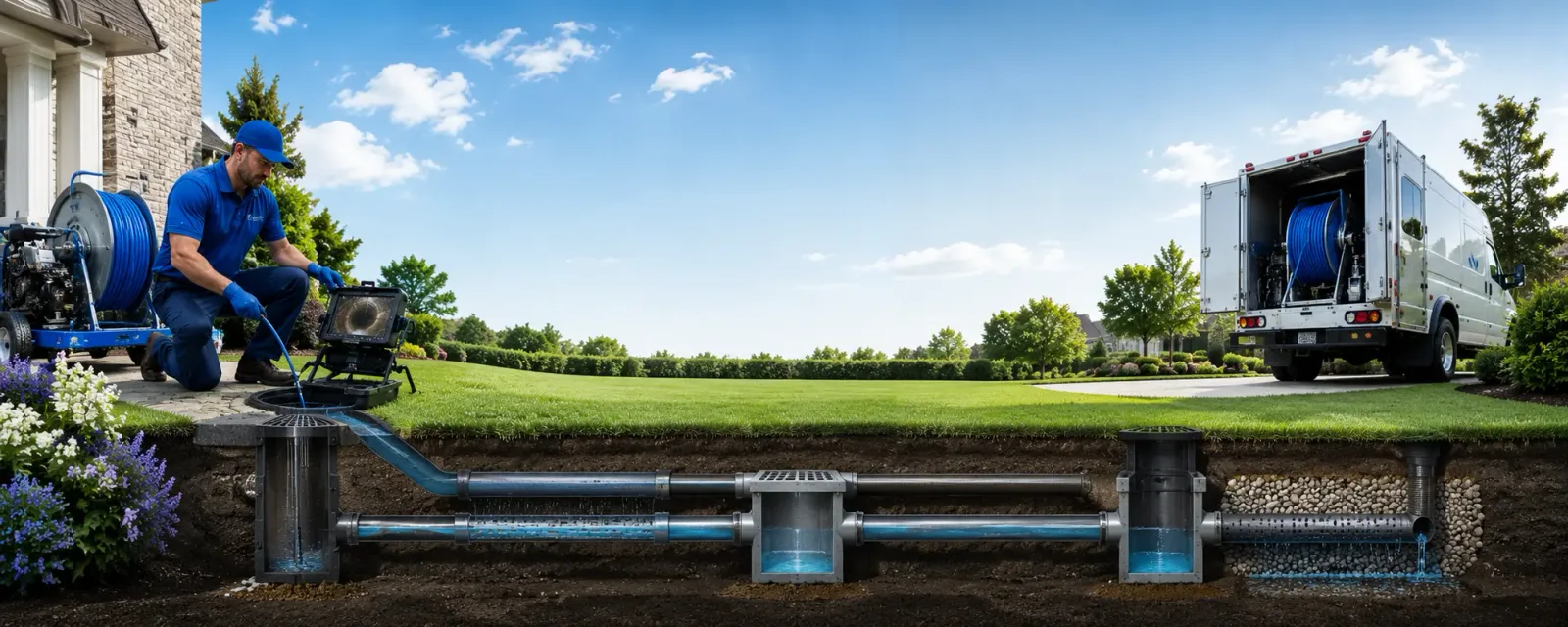 Outdoor drain cleaning information for White Oak, GA